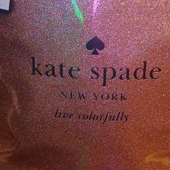OMG! Kate Spade PINK ROSE Gold SPARKLE ✨️Tote Bag - Picture 8 of 13